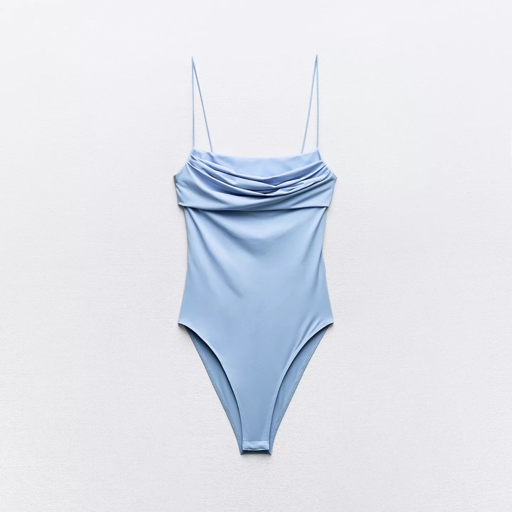 ZARA BABY BLUE BODYSUIT BRAND NEW SIZE SMALL